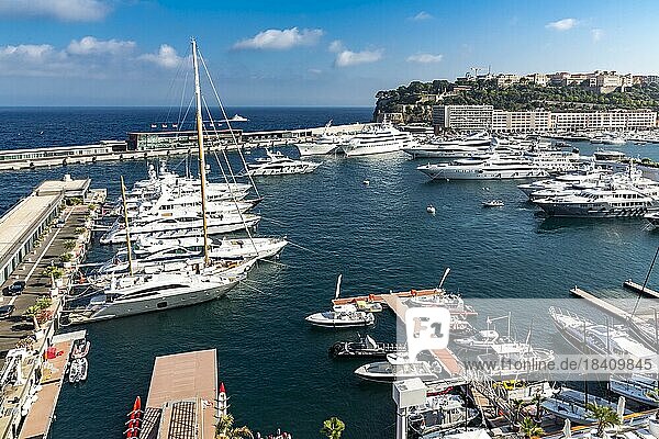 Yachthafen  Monte Carlo  Fürstentum Monaco