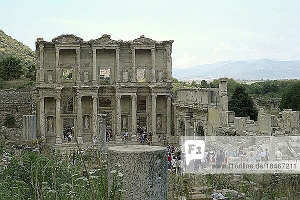 In the ancient city  Ephesus  Turkey  Asia