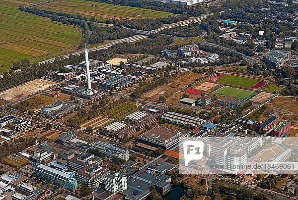Luftbild der Bremer Universität mit dem Fallturm  Deutschland  Europa