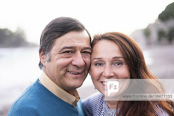 Happy mature woman with senior man