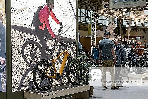 Exhibition stand Kalkhoff Bike  e-bike  bicycle  electric bike  f.re.e  trade fair for leisure travel experience  Munich  Upper Bavaria  Bavaria  Germany  Europe