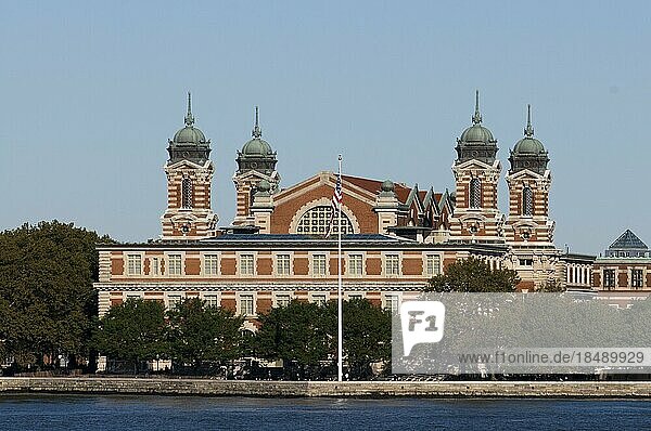 Building on Ellis Island  New York  United States of America  North America