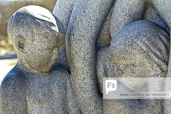 Skulpturen  Vigeland-Anlage im Frognerpark  Oslo  Norwegen  Europa