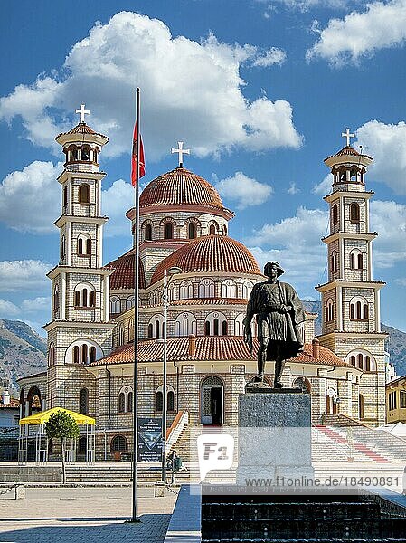 Cathedral of the Resurrection of Christ  also Resurrection Cathedral  Korça  Korça region  Albania  Europe