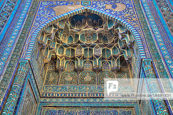 Shad-I-Mulk Oko Mausoleum  1371-1383  Shah-I-Zinda  UNESCO-Weltkulturerbe  Samarkand  Usbekistan  Zentralasien  Asien