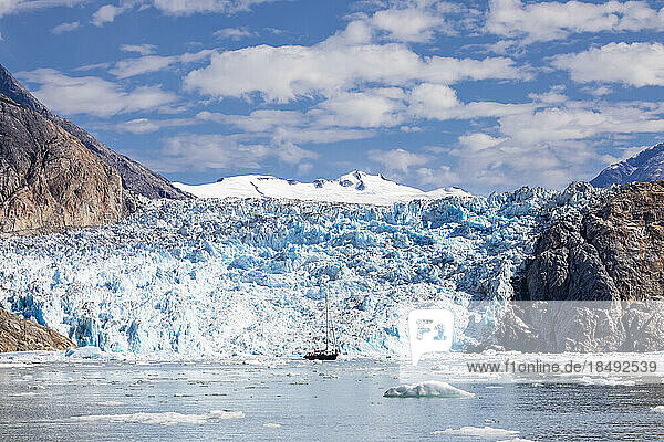 Vom Südsawyer-Gletscher gekalbtes Eis in der Tracy Arm-Fords Terror Wilderness  Südost-Alaska  Vereinigte Staaten von Amerika  Nordamerika