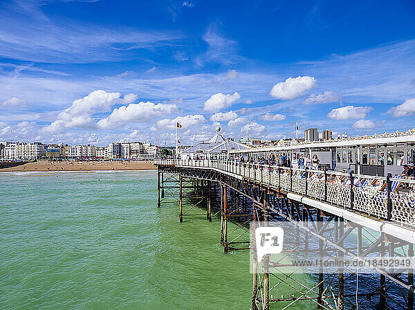 Brighton Palace Pier  Stadt Brighton und Hove  East Sussex  England  Vereinigtes Königreich  Europa
