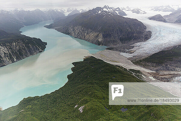 Rundflug von Haines über die Fairweather Range im Glacier Bay National Park  Südost-Alaska  Vereinigte Staaten von Amerika  Nordamerika