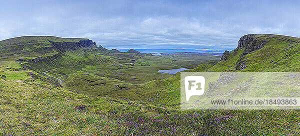 Quiraing  Isle of Skye  Innere Hebriden  Schottland  Vereinigtes Königreich  Europa