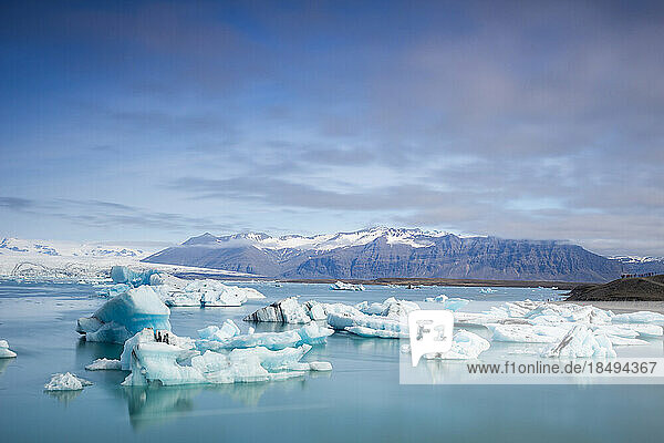 Jokulsarlon glacier lagoon  Iceland  Polar Regions
