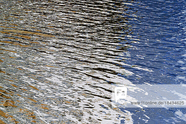River water surface details  reflections and abstracts  ripples and patterns.