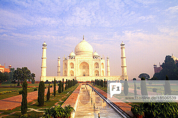 The wonder of the Taj Mahal in Agra India