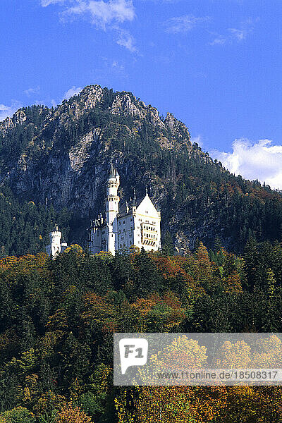 Neuschwanstein Castle Nestled in the Bavarian Alps Fussen Germany