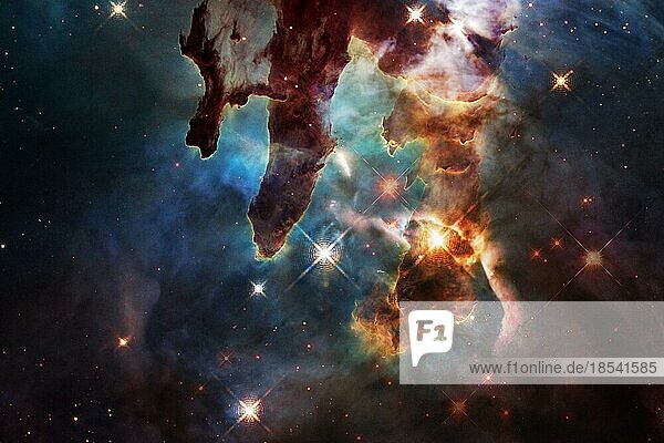 Fantastische Galaxie  Science-Fiction-Tapete. Elemente dieses Bildes wurden von der NASA zur Verfügung gestellt