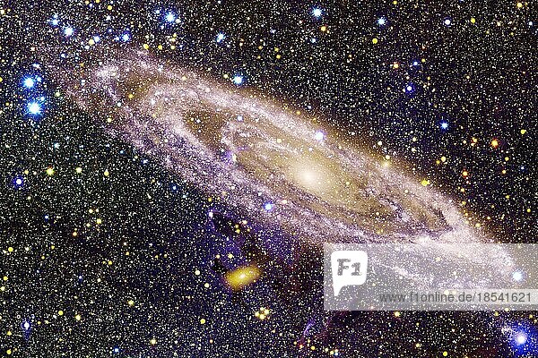 Sternenfeld. Kosmos-Kunst. Elemente dieses Bildes wurden von der NASA zur Verfügung gestellt