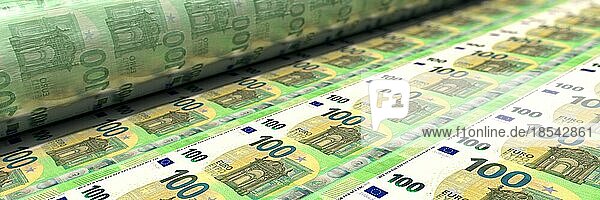 100-Euro-Scheine werden gedruckt