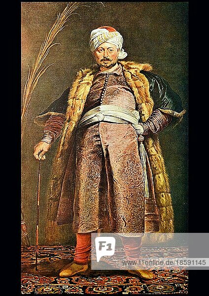 Der Orientale  gemalt von Peter Paul Rubens  15.Jahrhundert  Album der Casseler Galerie  Verlag von E.A. Seemann 1907  Leipzig