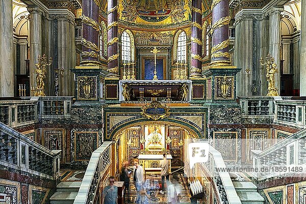 Confessio in der Basilica Papale di Santa Maria Magiorre  Rom  Latium  Italien  Europa
