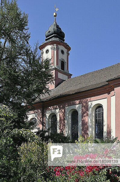 Am Bodensee  Insel Mainau  Schlosskirche innen
