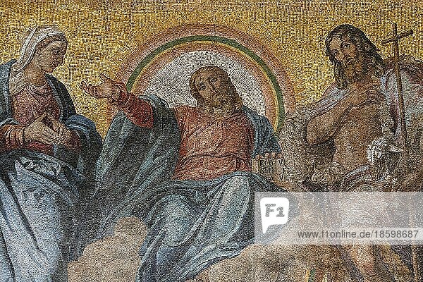 Deckenmosaik in der Basilika San Marco  Markusdom  Innenaufnahme  Venedig  Region Venetien  Italien  Europa