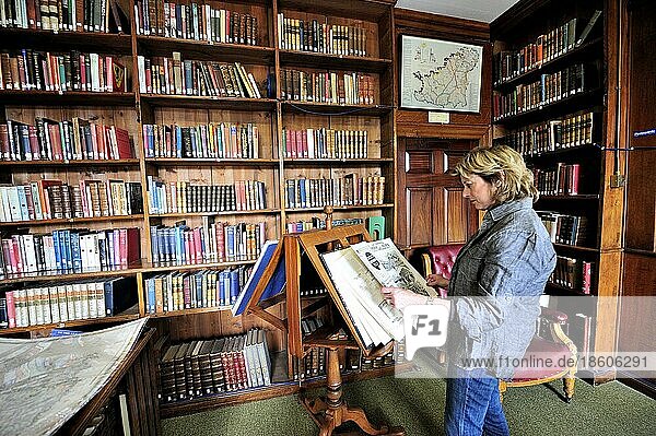 Visitor  De Beauvoir Library  St. Peter Port  Channel Islands  Guernsey  Europe