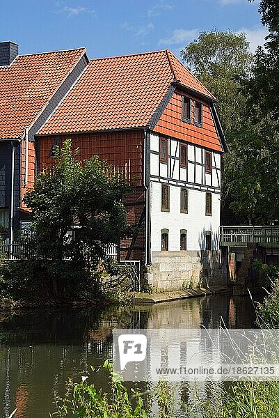 Eixer Mühle  Wassermühle  Fluss Fuhse  Eise  Kreis Peine  Niedersachsen  Deutschland  Europa