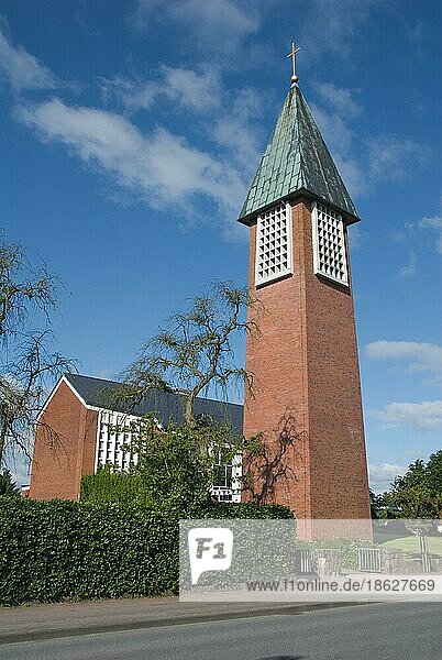 Evangelische Kirche  Glockenturm  Glücksburg  Schleswig-Holstein  Deutschland  Europa