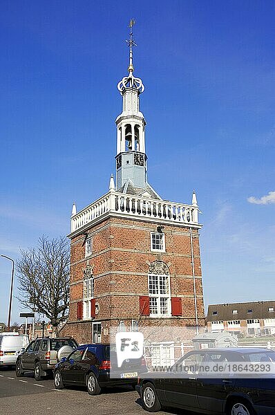Turm Accijnstoren erbaut 1622  Alkmaar  Niederlande  Europa