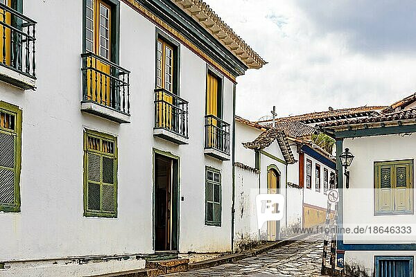 Haus von Chica da Silva  einer berühmten Persönlichkeit in der Geschichte der historischen Stadt Diamantina im Bundesstaat Minas Gerais  Brasilien  Südamerika