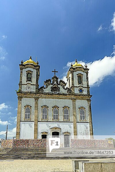 Kirche Unseres Herrn von Bonfim in der Stadt Salvador in Bahia. Berühmt für ihre Architektur und ihre traditionellen religiösen Feste  ist die Brasil