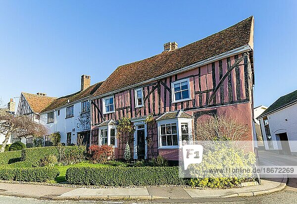 Historische attraktive Gebäude in Lavenham  Suffolk  England  UK