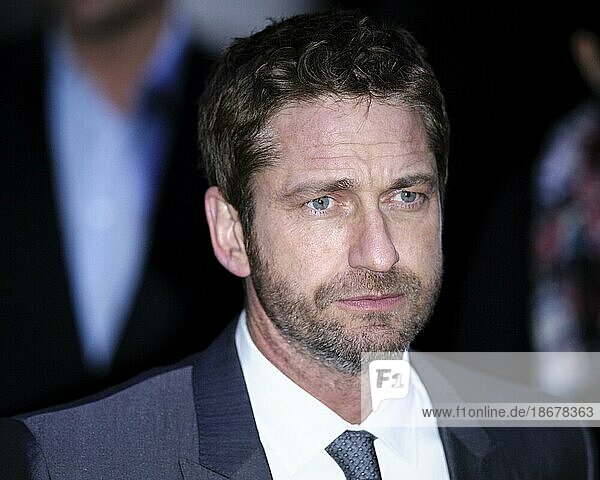 Gerard Butler attends the European Premiere of Olympus Has Fallen on 03.04.2013 at BFI IMAX  London. Persons pictured: Gerard Butler  Actor