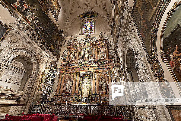 Seville Cathedral Interior  UNESCO World Heritage Site  Seville  Andalusia  Spain  Europe
