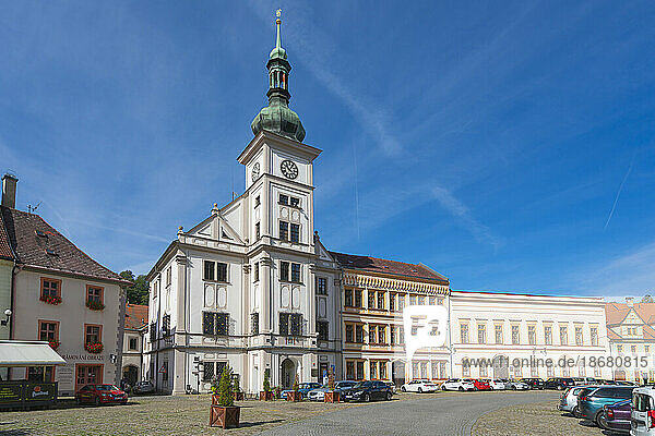Town Hall  Marketplace Square (TG Masaryk Square)  Loket  Czech Republic (Czechia)  Europe