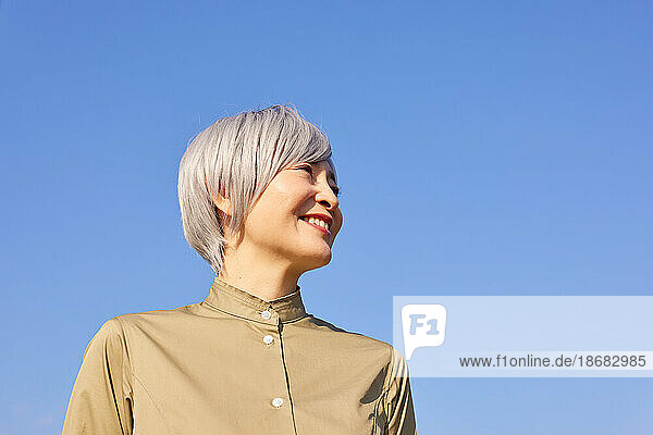 Senior Japanese woman portrait