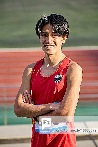 Japanese athlete portrait