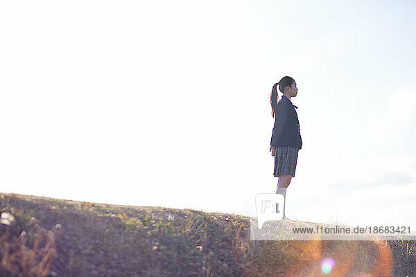 Japanese school kid portrait