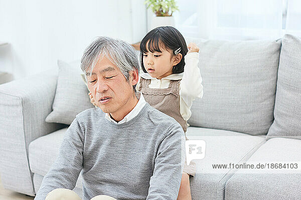 Japanese family at home