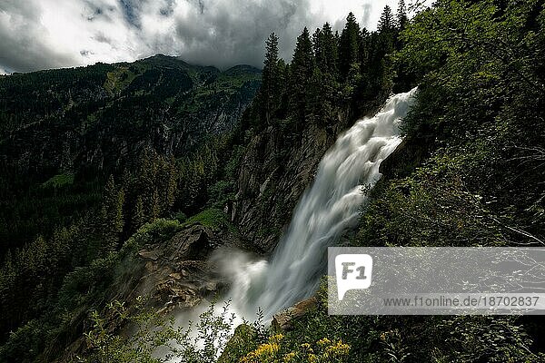 Krimml Waterfalls  Austria. Krimmler Wasserfälle  Österreich  Europa
