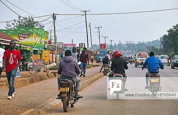 Auf den Straßen von Kampala  der Hauptstadt Ugandas