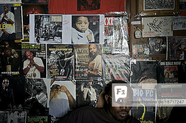 Rap Kreyol artist Jeff Mafia in Port-au-Prince  Haiti.