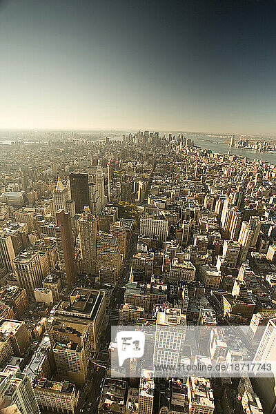 Manhattan city view New York