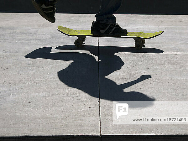 Shadows at skate park