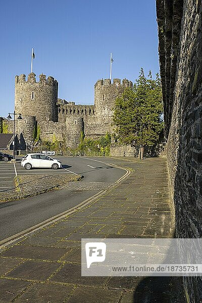 Conwy Castle  alte Burg  Conwy  Wales  Großbritannien  Europa