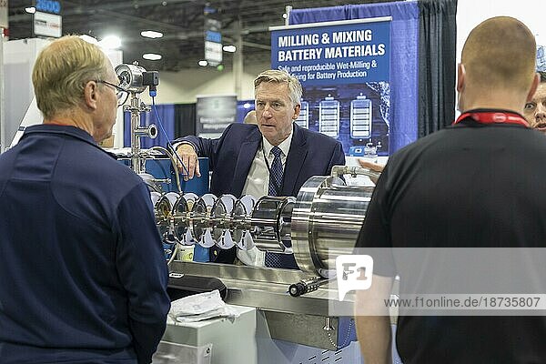 Novi  Michigan  The Battery Show and the Electric and Hybrid Vehicle Technology Expo. The annual event brings thousands to learn about and demonstrate advancing technology and innovations in the automotive and other fields. The WAB Group shows machinery for milling and mixing battery materials