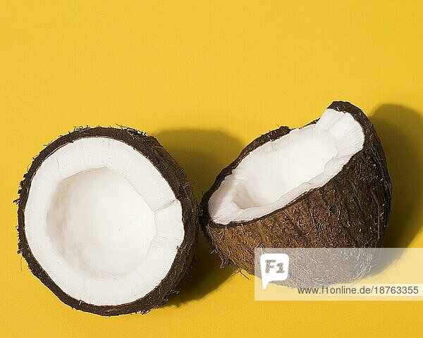 Nahaufnahme Kokosnuss Konzept