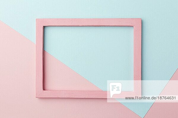 Flach legen schöne rosa Holzrahmen Konzept. Auflösung und hohe Qualität schönes Foto