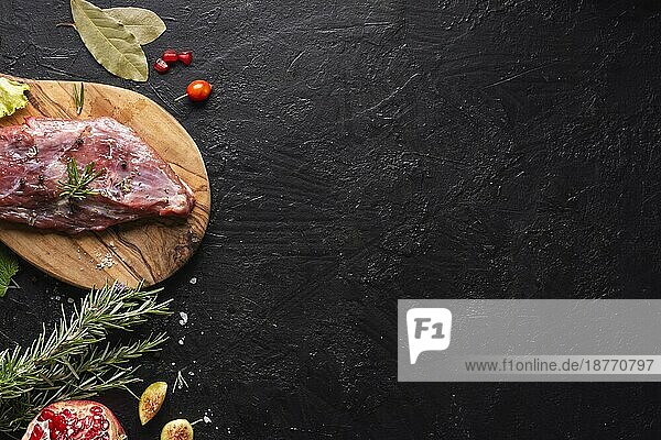 Draufsicht Fleischkonzept mit Kopierraum (1) . Auflösung und hohe Qualität schönes Foto