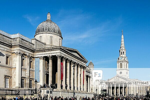 Blick auf die National Gallery in London