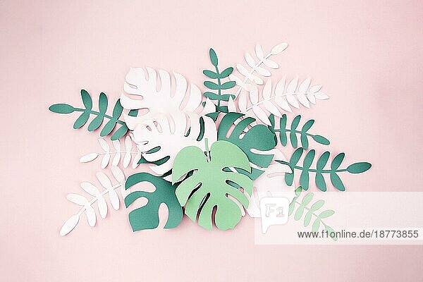 Tropischen Pflanzen Stil schneiden Papier. Auflösung und hohe Qualität schönes Foto
